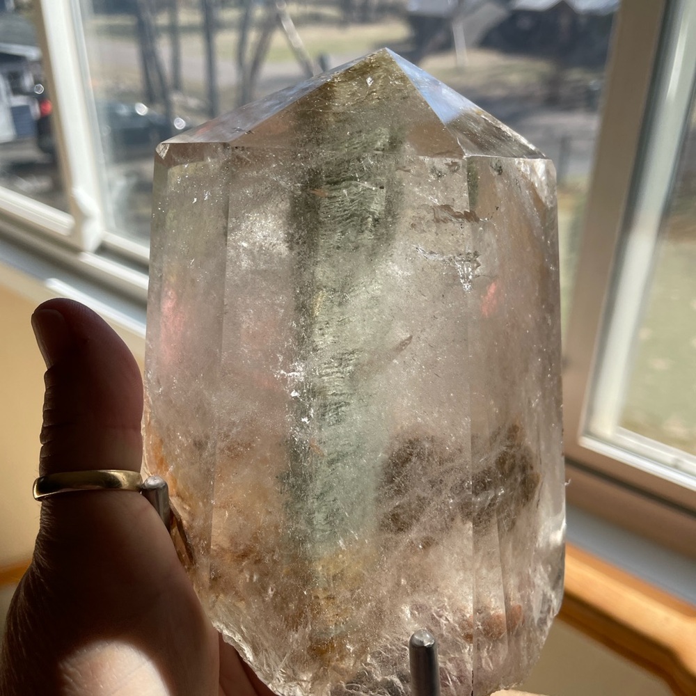 Natural Quartz Crystal Point - Picture 3 of 15